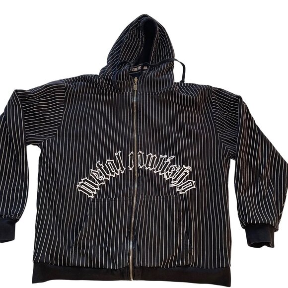 Metal Mulisha Vintage Mens Jacket Size Large Black War Paint Reversible Rare - Picture 10 of 16